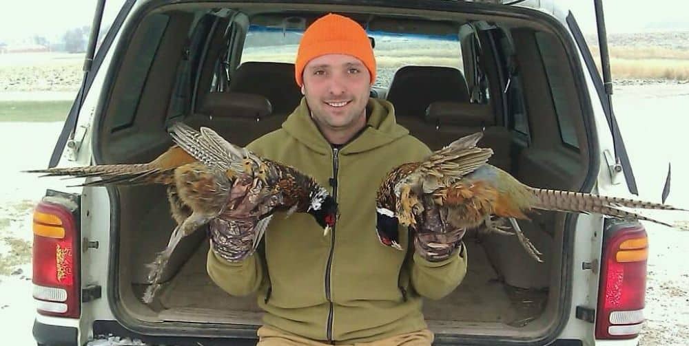 Jeff Benda with Pheasants