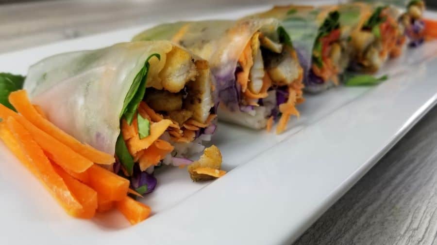 These Popiah (Run Bing) are Taiwanese Spring Rolls made with fresh vegetables and pan seared fish.