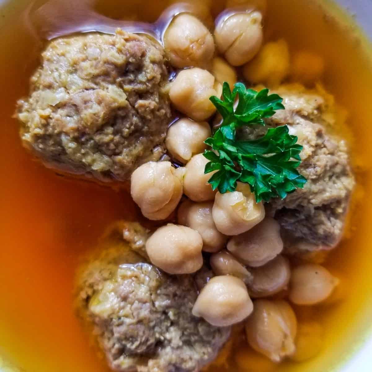 Persian Jewish Gondi Soup (Abgoosht) by Jeff Benda