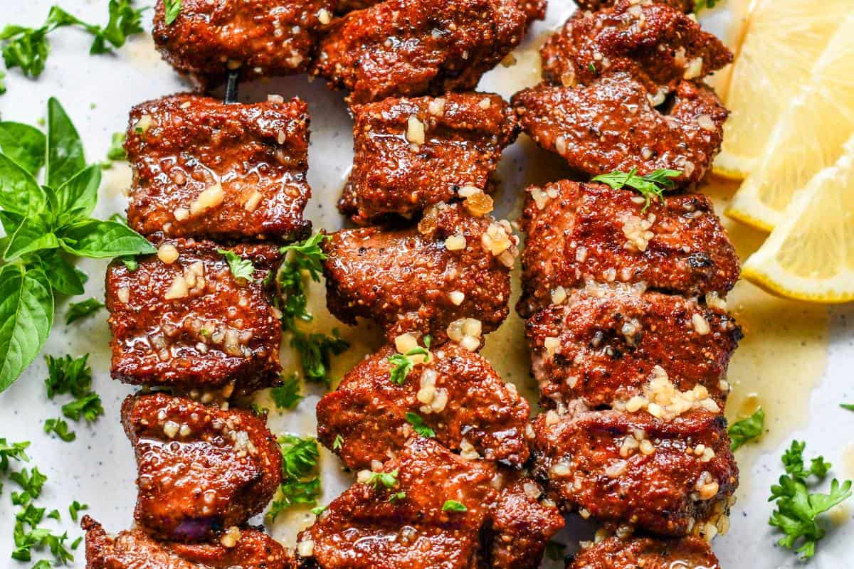 Pinchitos (Pinchos Morunos) Spanish Steak Bites