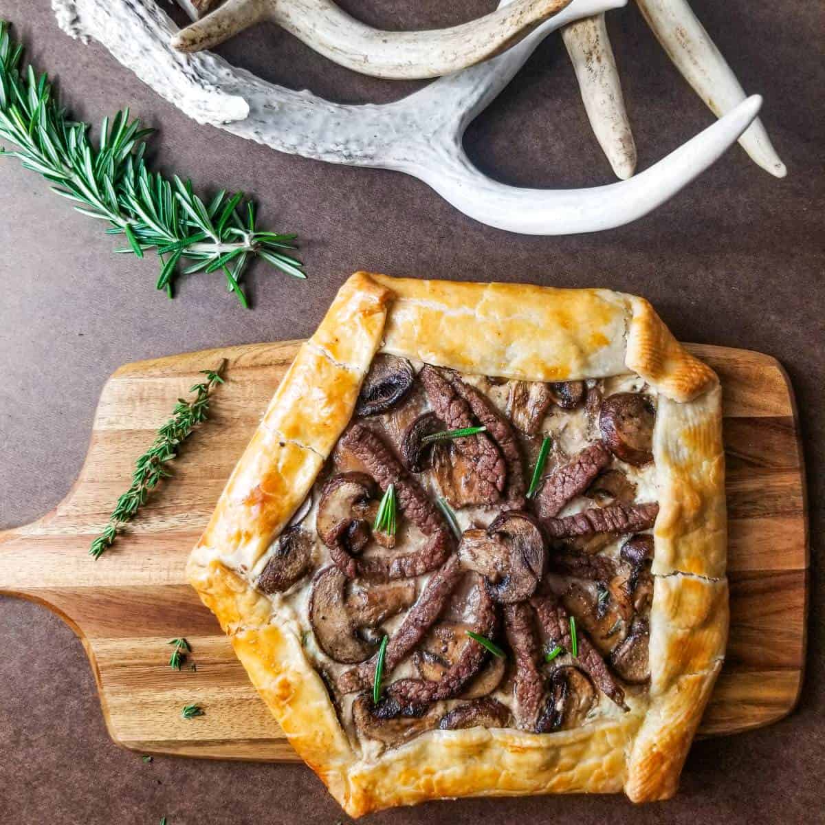 Steak and Mushroom Galette Recipe by Jeff Benda