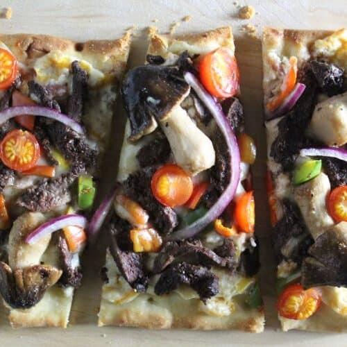 Wild Mushroom and Duck Pizza