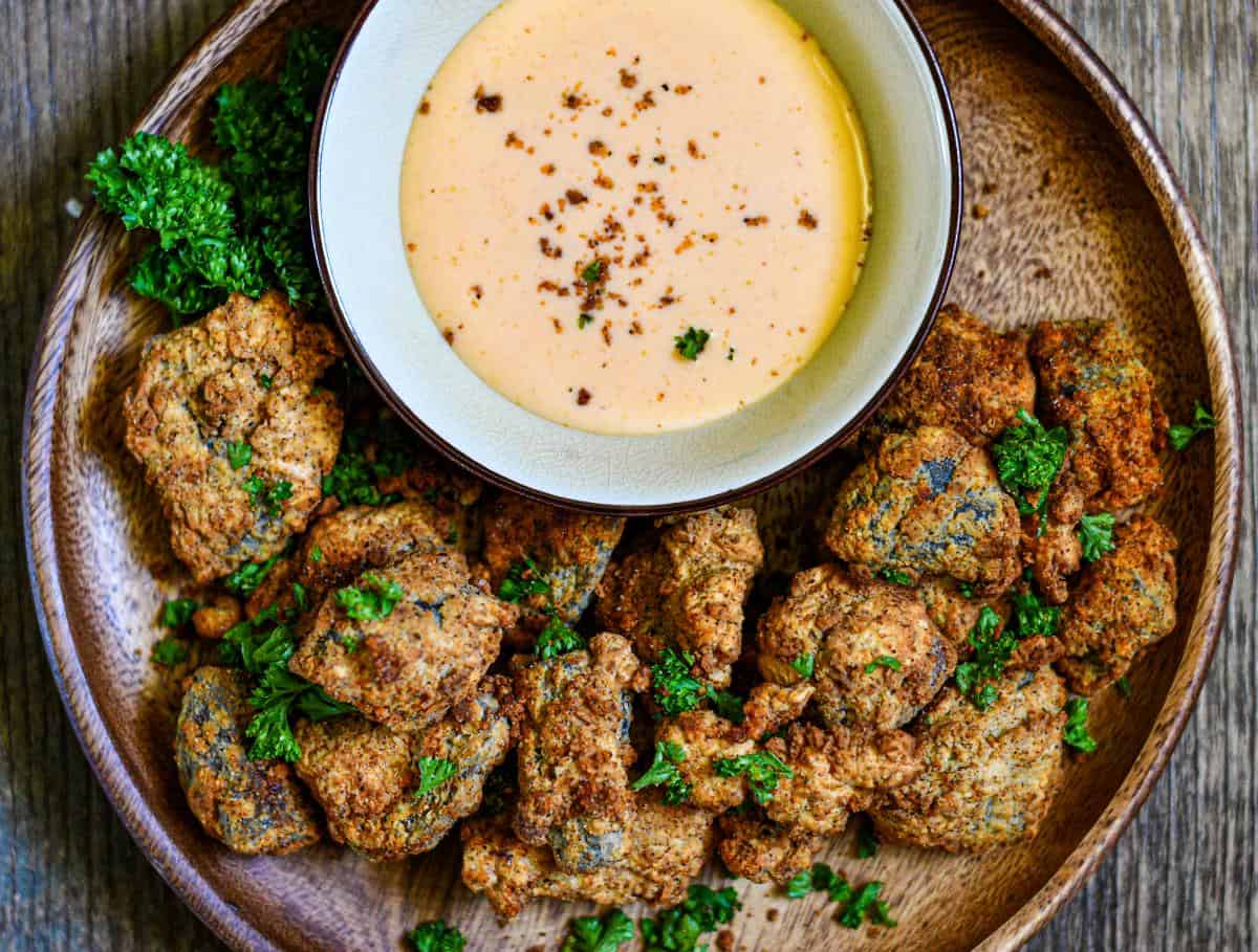 Fried Goose Gizzards with Yum Yum Sauce