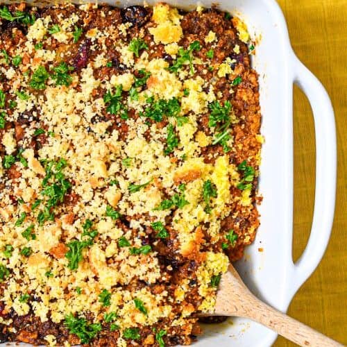 Venison Sausage Cornbread Stuffing