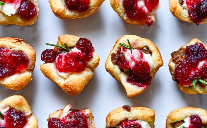 Deer Sausage Cranberry Brie Bites with Rosemary is one of our favorite Christmas appetizers