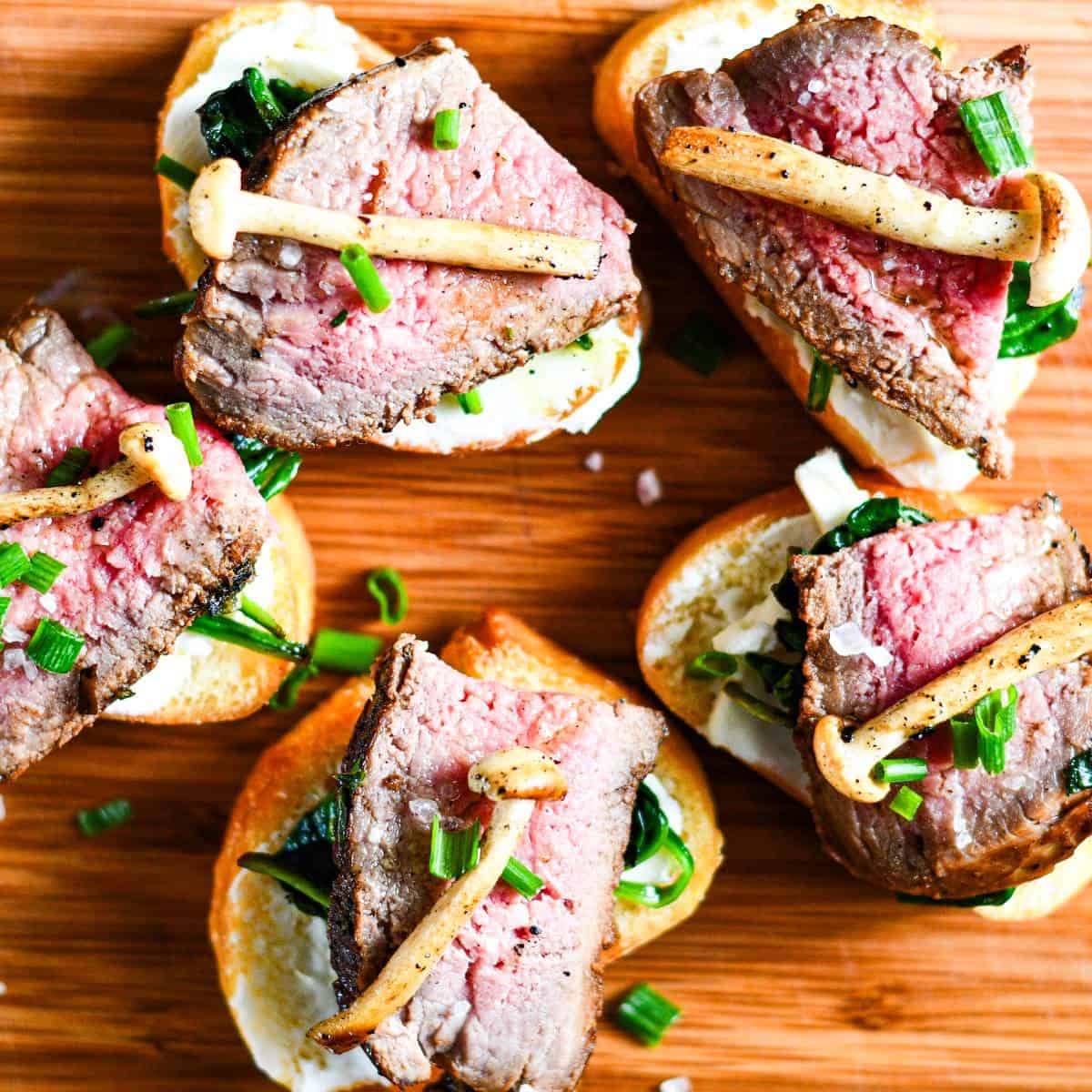 Mushroom and Steak Crostini by Jeff Benda