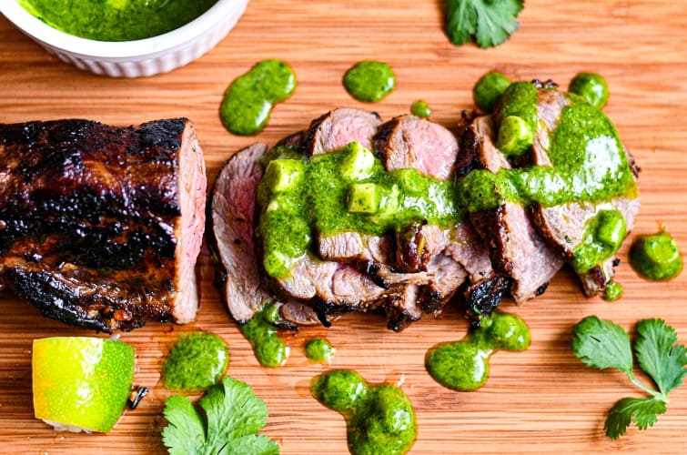 Bighorn Sheep Steak with Chimichurri Sauce