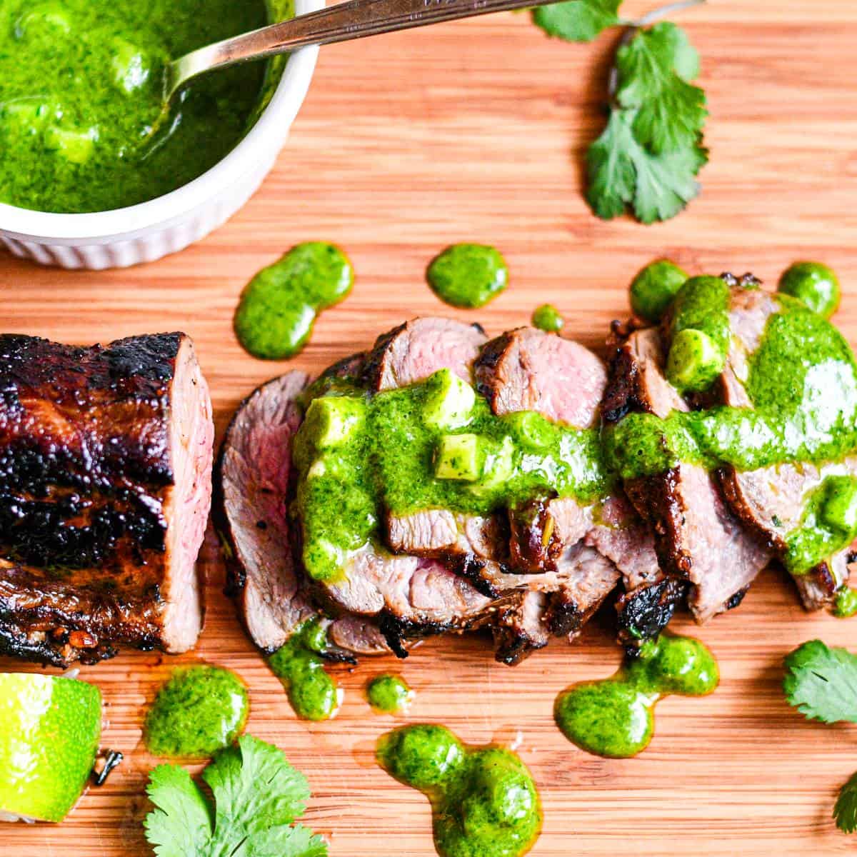 Bighorn Sheep Steak with Chimichurri Sauce