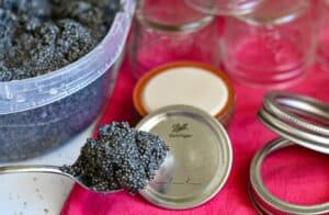 Store Paddlefish Caviar in 4-ounce Ball Jars