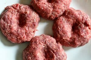 Venison Burgers with Thumbprint