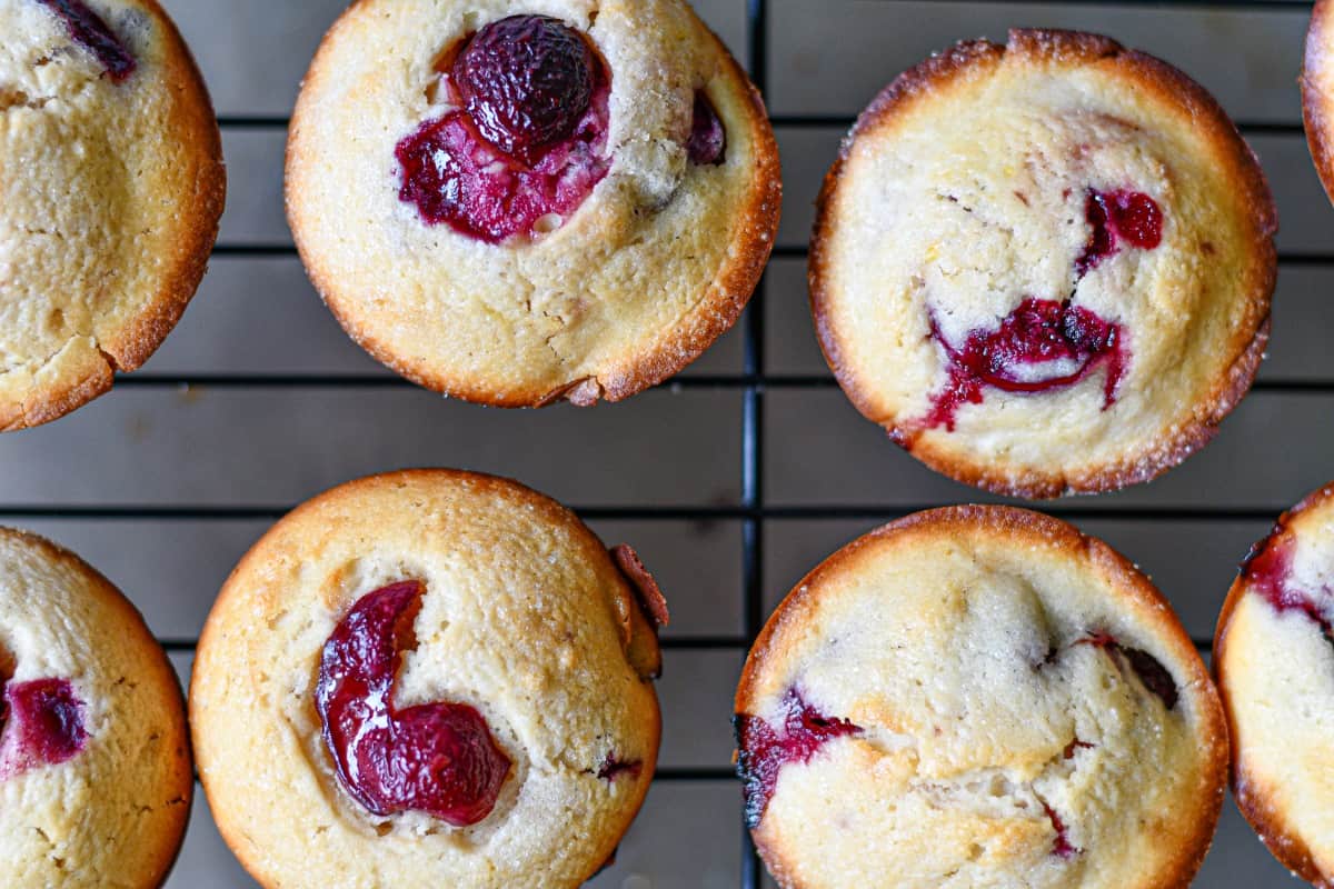 homemade cherry muffins