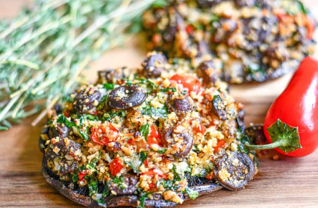 Stuffed Mushrooms with Duck Heart Recipe