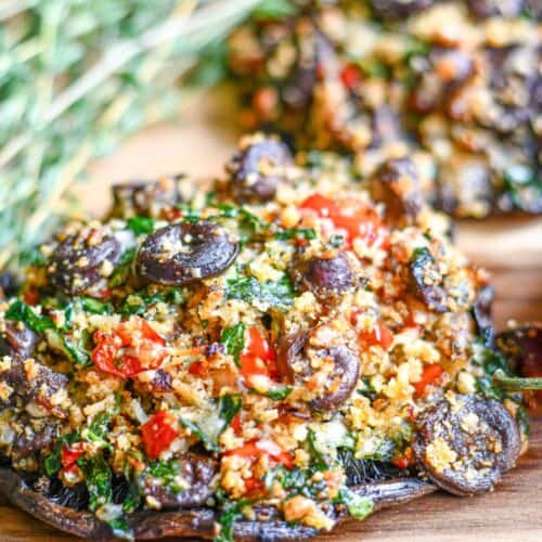 Stuffed Mushrooms with Duck Heart Recipe