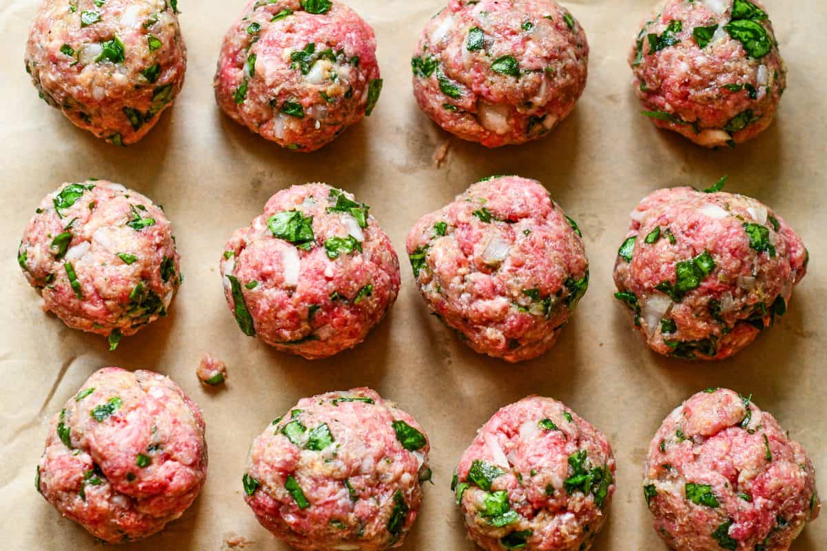 Rolled Venison Swedish Meatballs