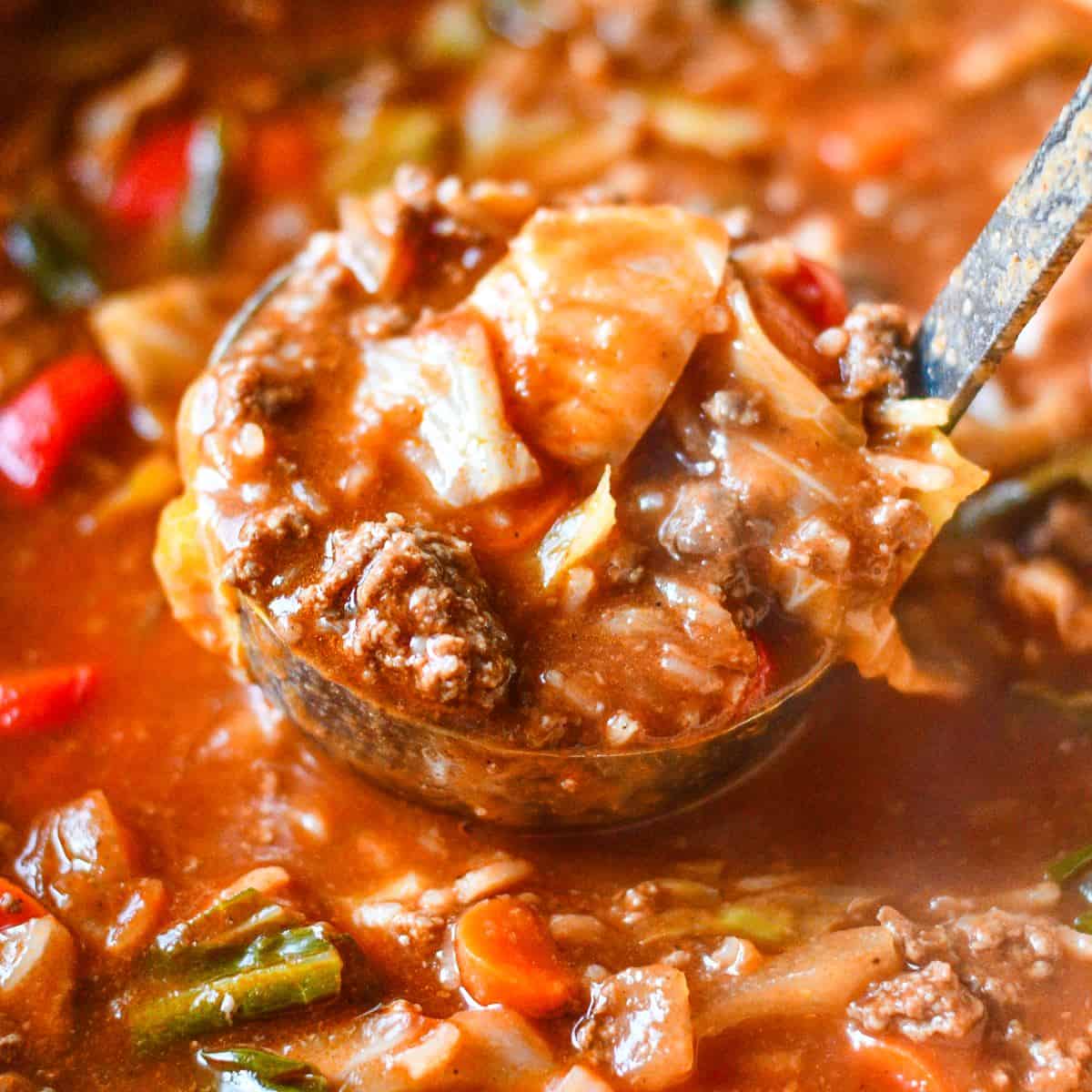 Stuffed Cabbage Soup