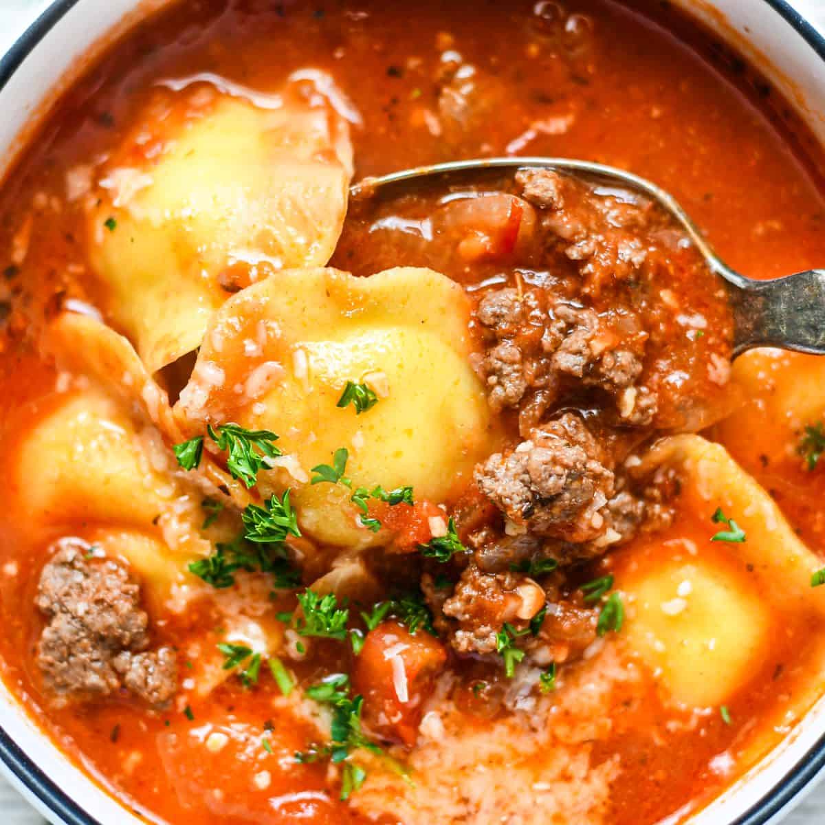 Venison Ravioli Soup by Jeff Benda