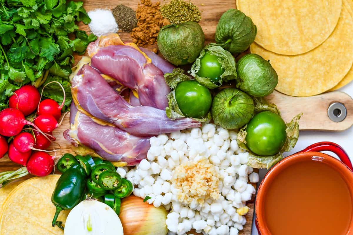 Green Pozole Mexican Pheasant Stew Ingredients