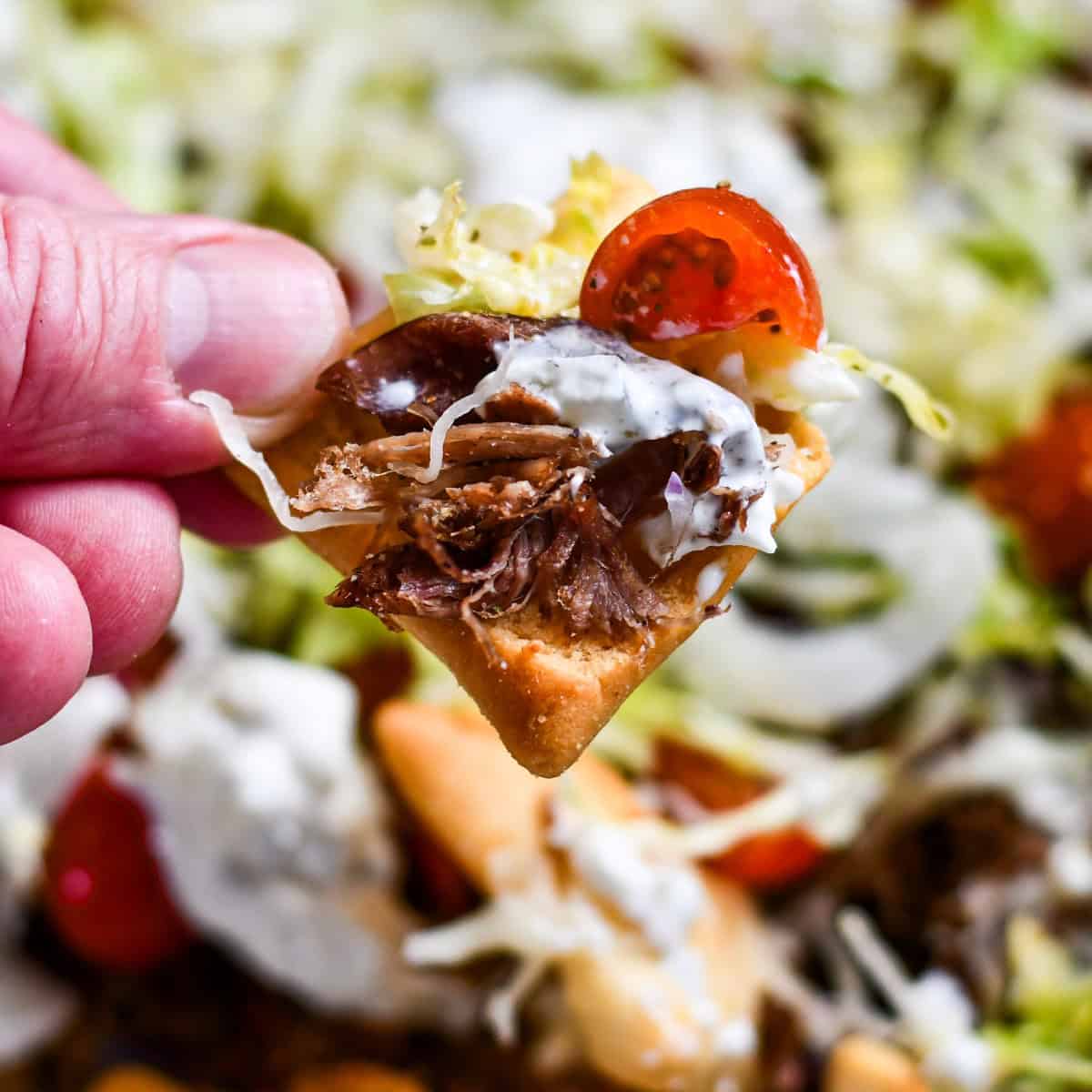 Pita Chip Nachos