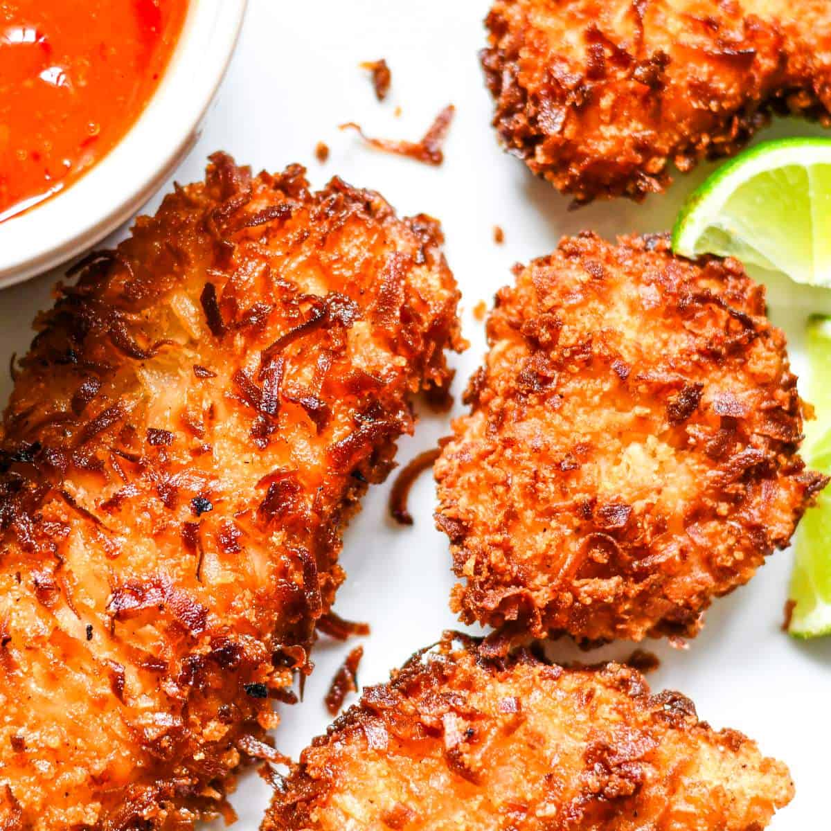 Crispy Coconut Crusted Fish with Easy Sweet Chili Sauce by Jeff Benda