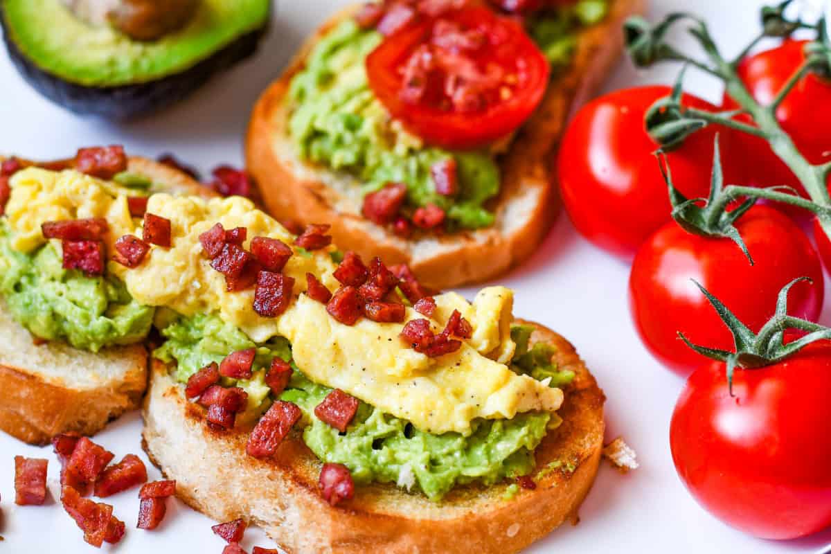 Avocado Toast with Egg and Deer Bacon Recipe