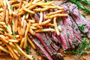 Deer Steak Frites Recipe (Deer Steak and Fries)