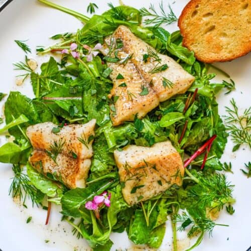 Northern Pike and Radish Greens Salad Recipe