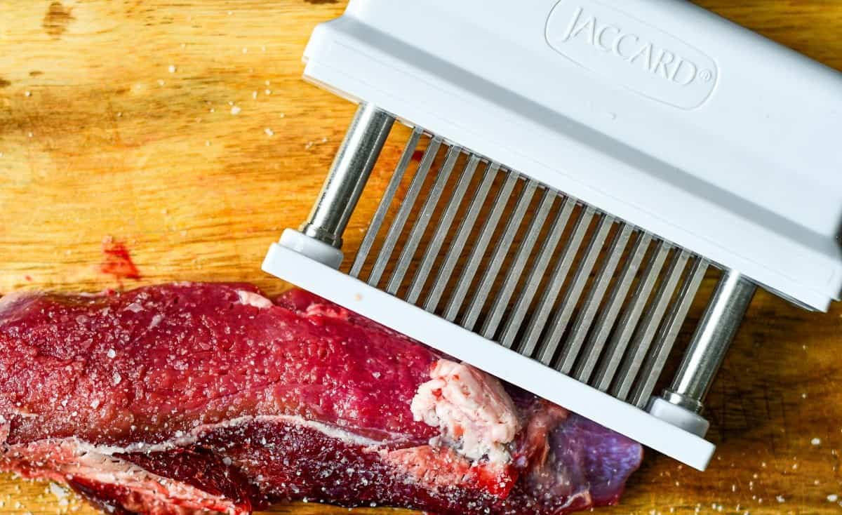 Venison Eye of Round with Jaccard Meat Tenderizer