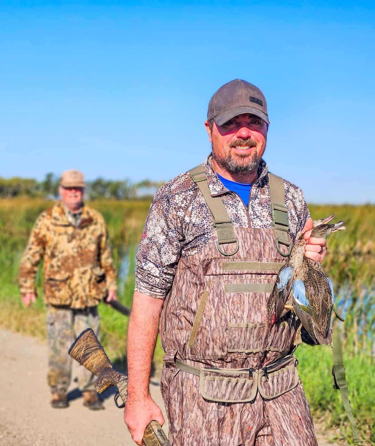 Jason Schmidt and Dave Schmidt Duck Hunting in North Dakota