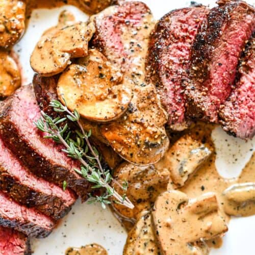 How to Cook Deer Steak with Creamy Mushroom Sauce