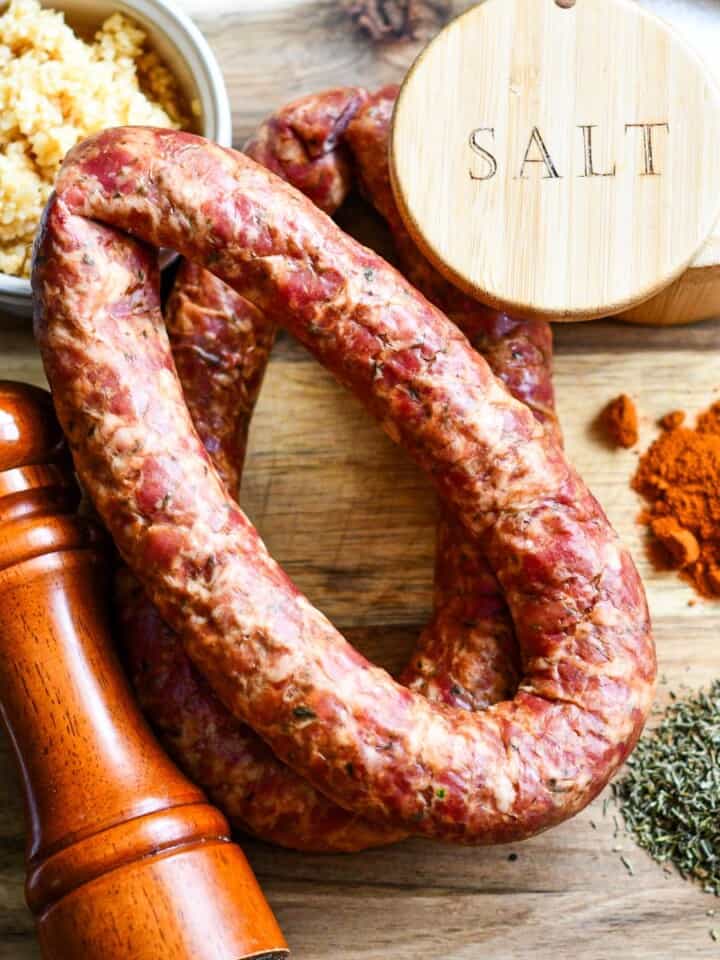 Andouille Sausage Recipe with seasonings