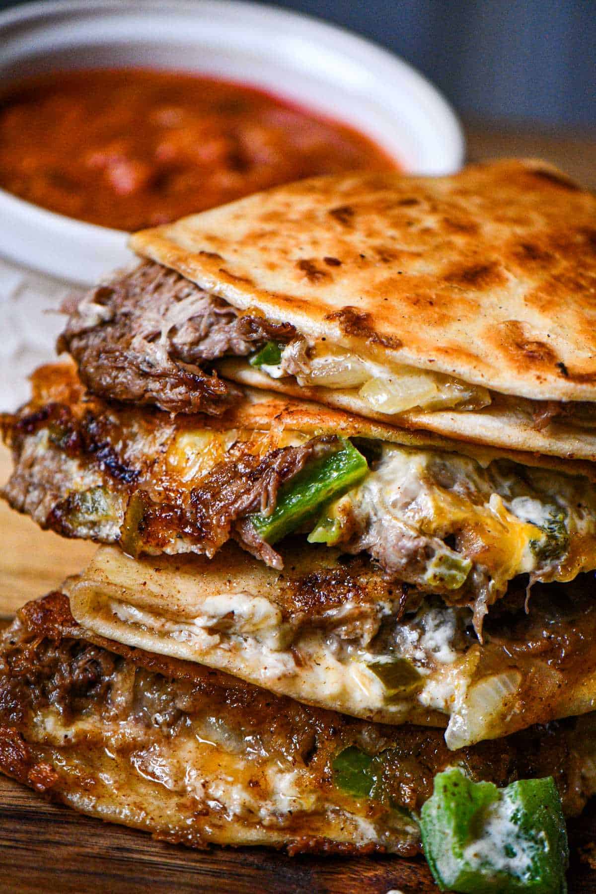 Slow Cooker Duck Quesadillas