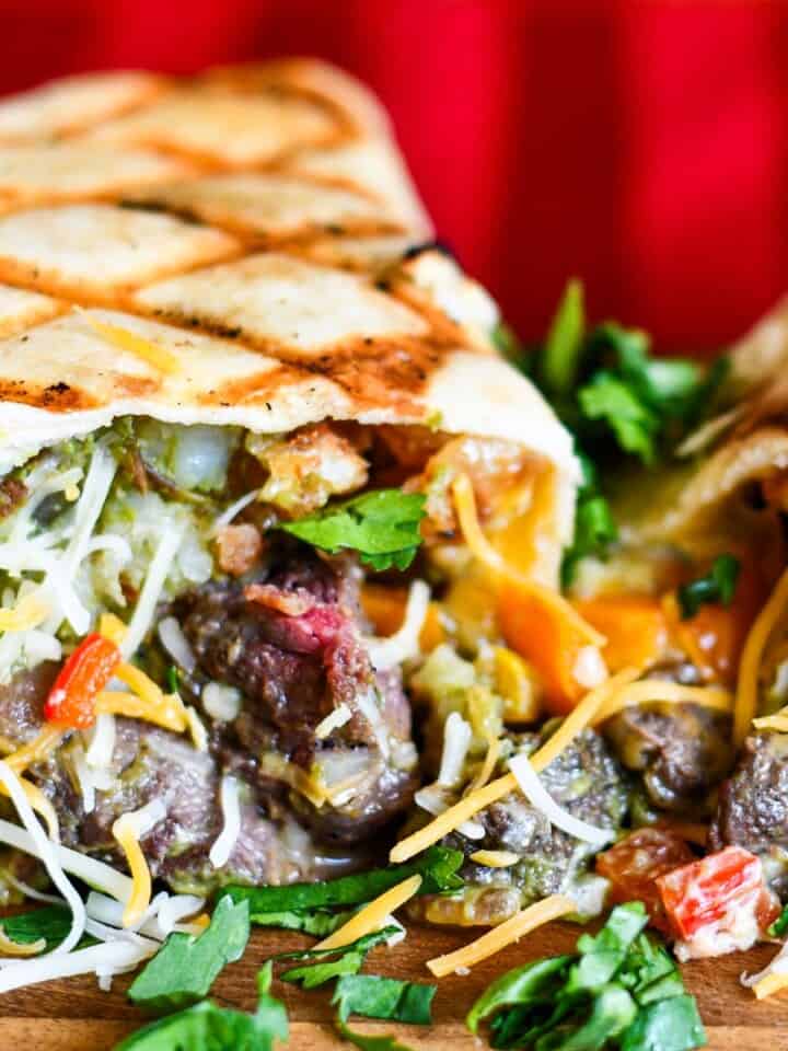 Beaver Backstrap Steak Grilled Burrito Recipe