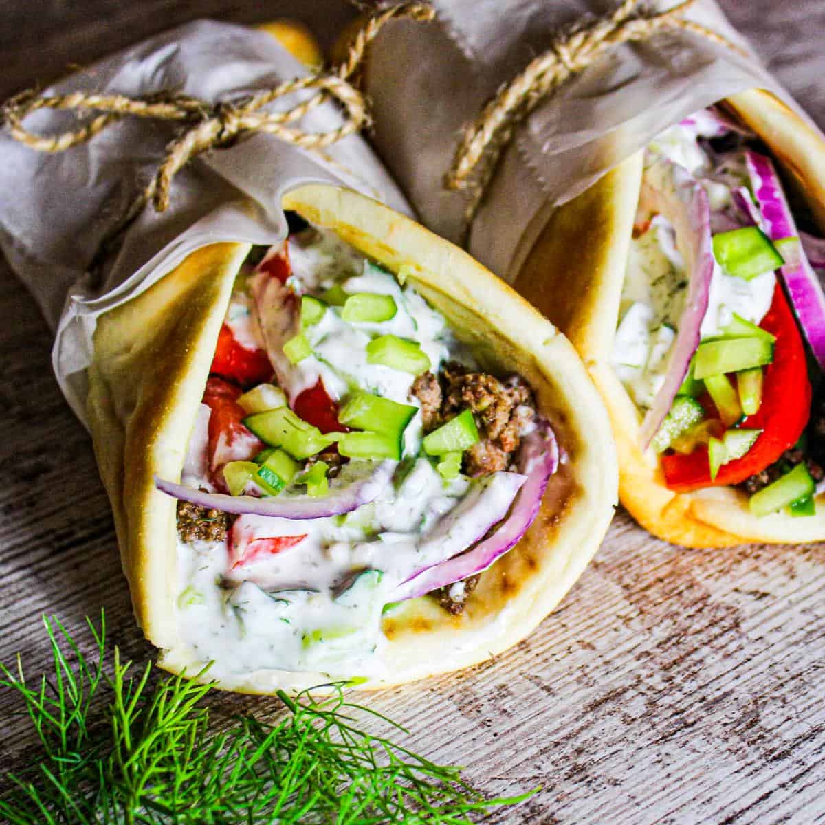 How to make venison gyros with tzatziki