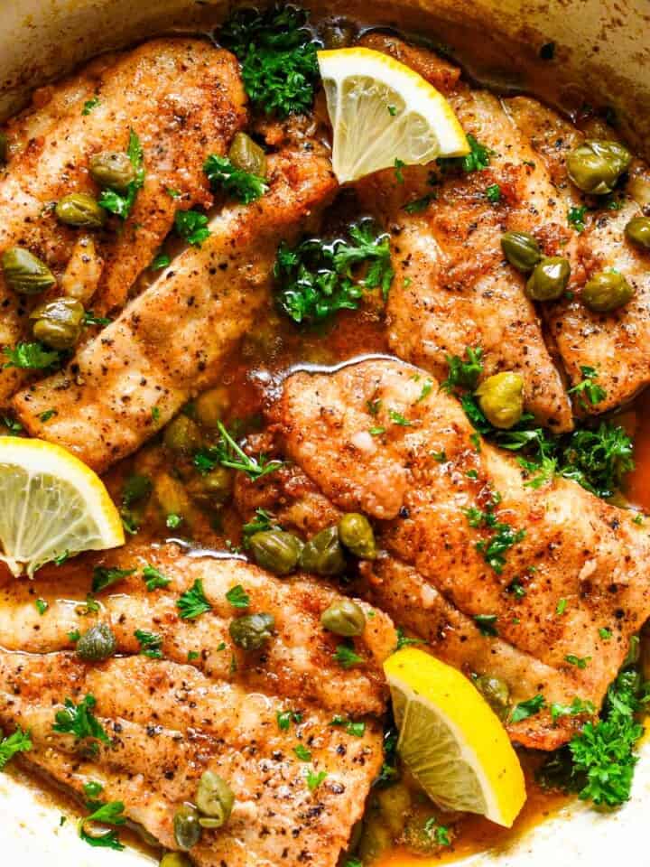 Speckled Trout Fish Piccata Recipe