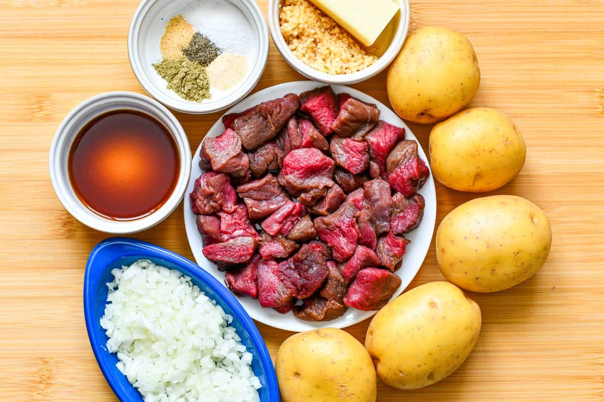 Garlic Steak Bites Ingredients by Jeff Benda