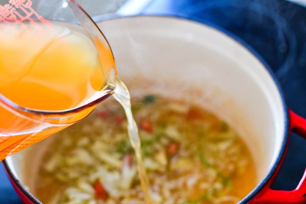 Vegetable Broth for Thai Soup Recipe