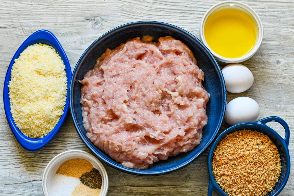 Ingredients for Meal Prepping with Ground Turkey