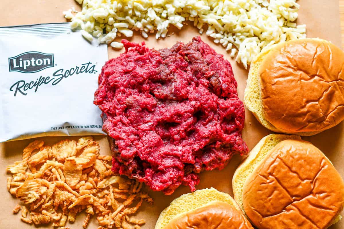 Burgers with French Onion Soup Mix by Jeff Benda