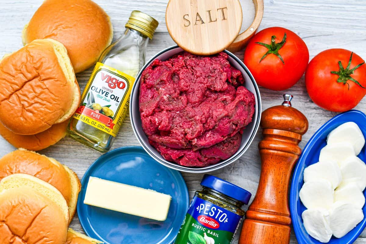 Caprese Burger Ingredients