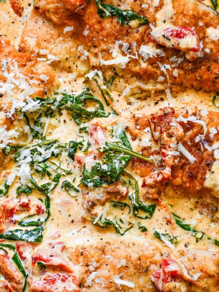 Creamy Tuscan Salmon with Dandelion Greens Recipe