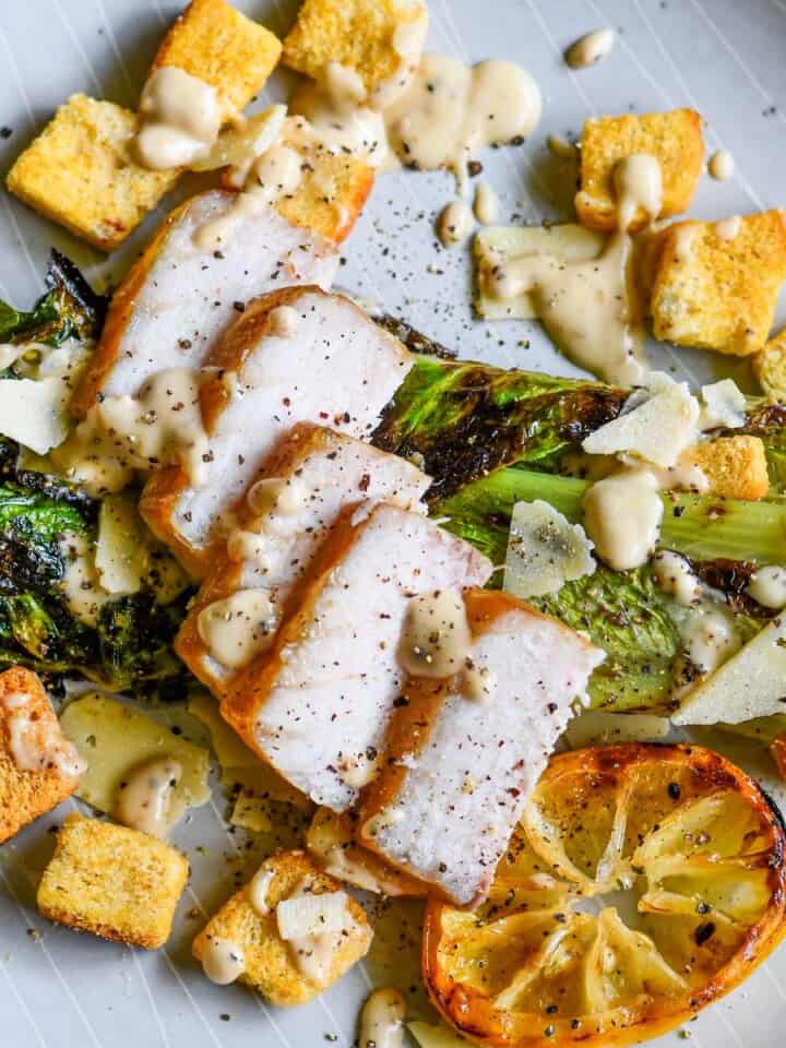 Grilled Romaine Caesar Salad with Smoked Fish by Jeff Benda