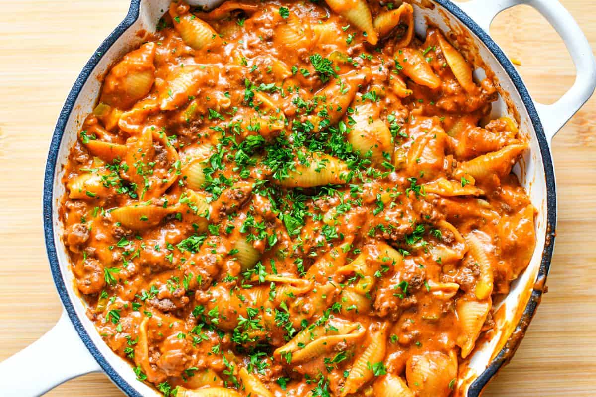 Burger and Pasta Recipe