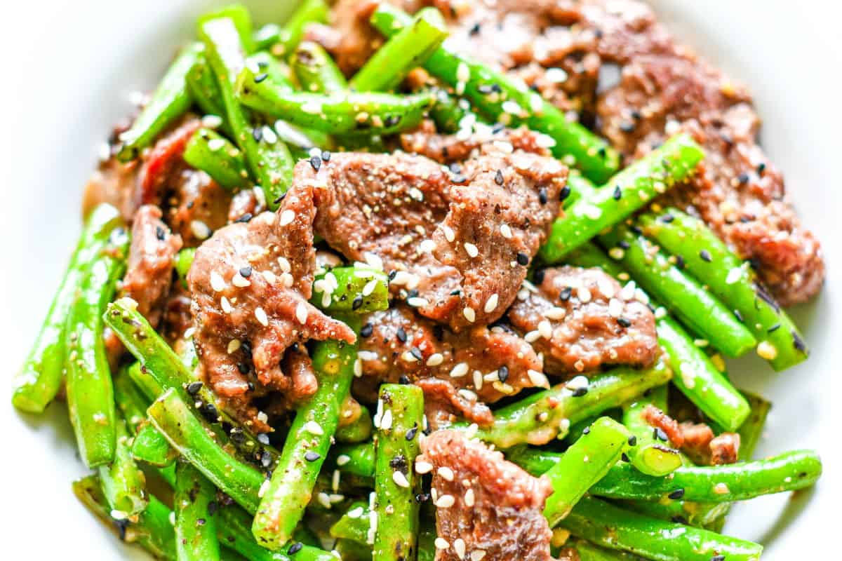 Chinese Goose and Green Bean Stir Fry by Jeff Benda