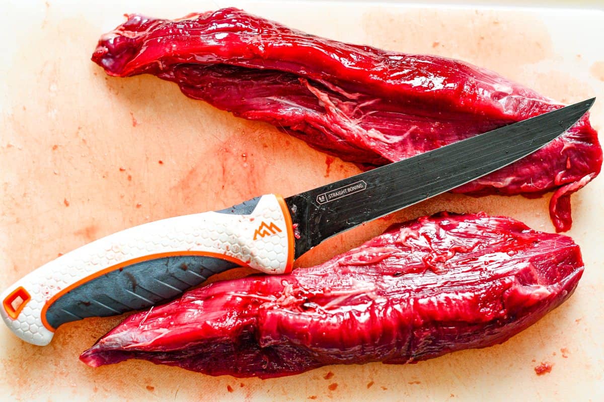 Deer Tenderloins with Outdoor Edge ErgoMax Knife