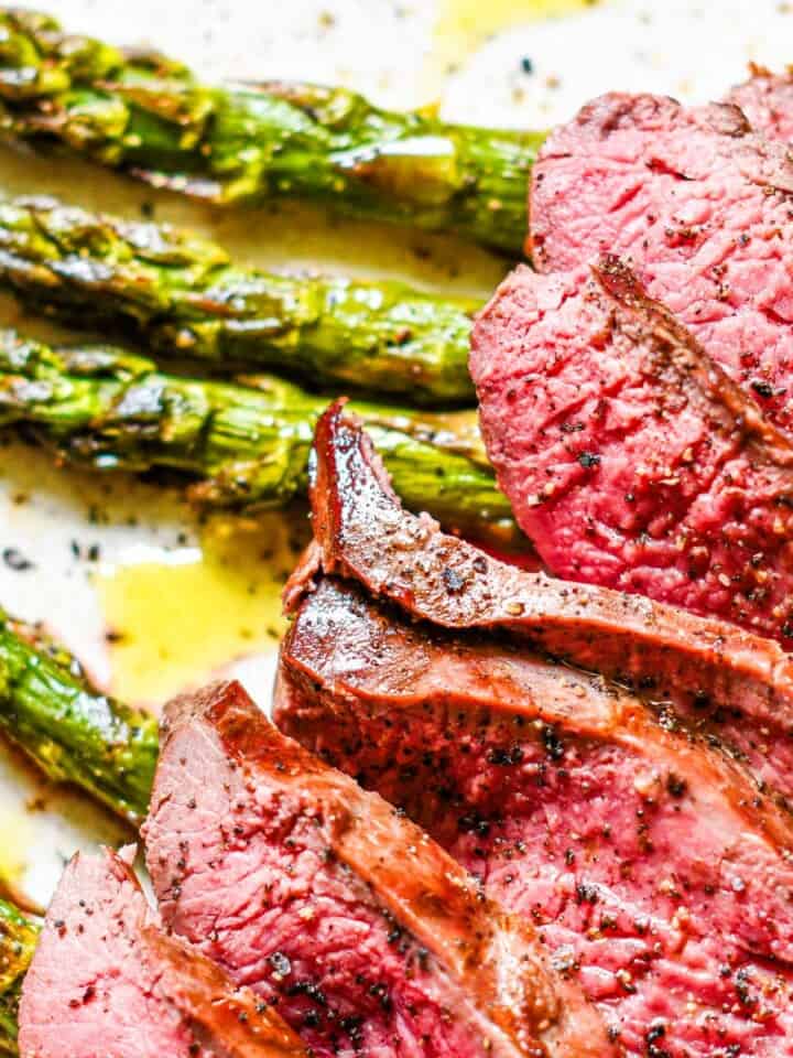 Grilled Venison Steak and Asparagus Recipe by Jeff Benda