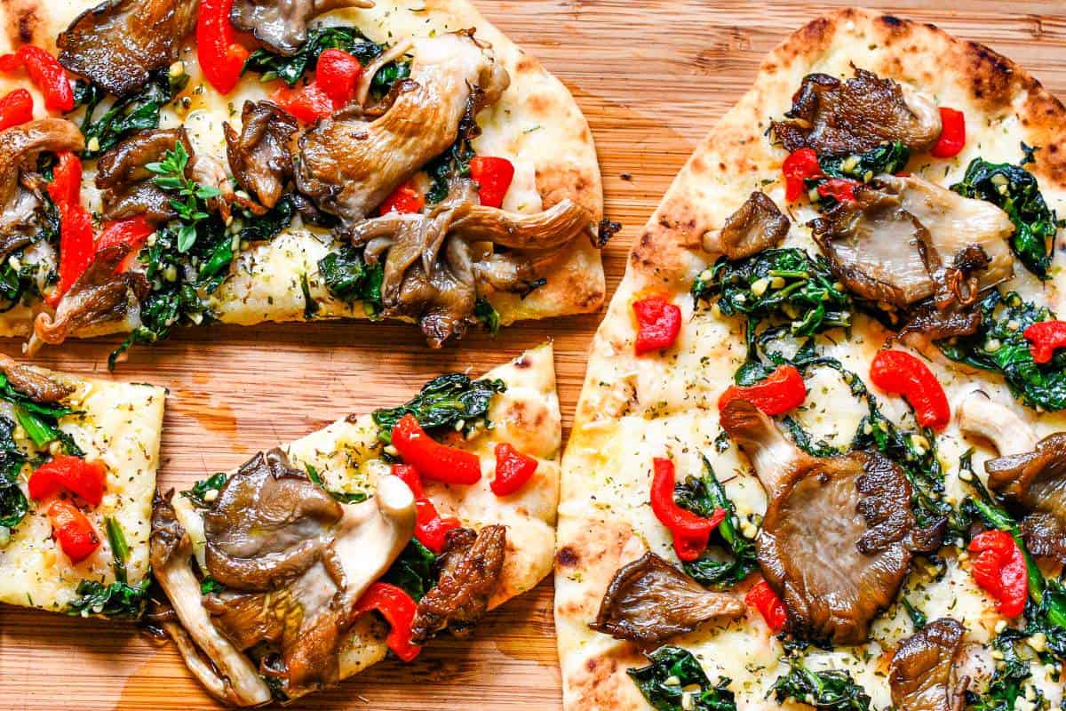 Oyster Mushroom Flatbread by Jeff Benda