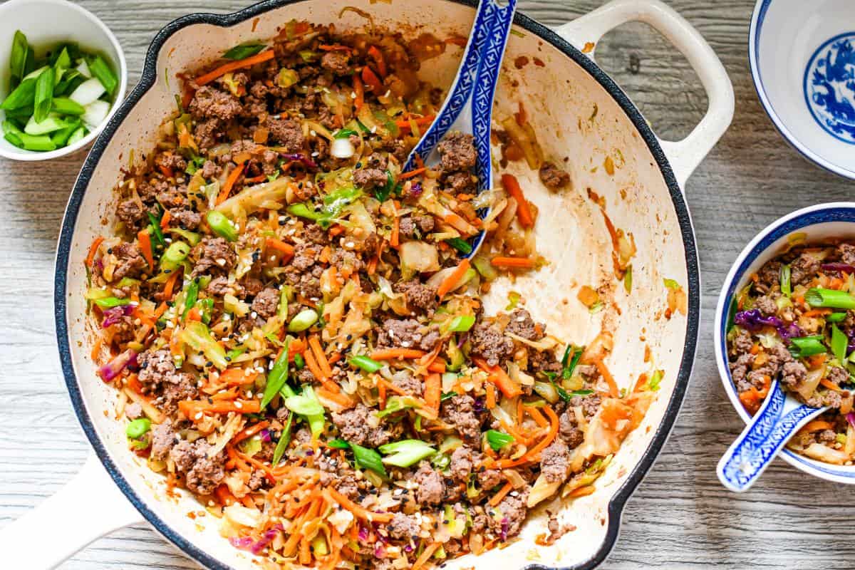 Venison Egg Roll in a Bowl