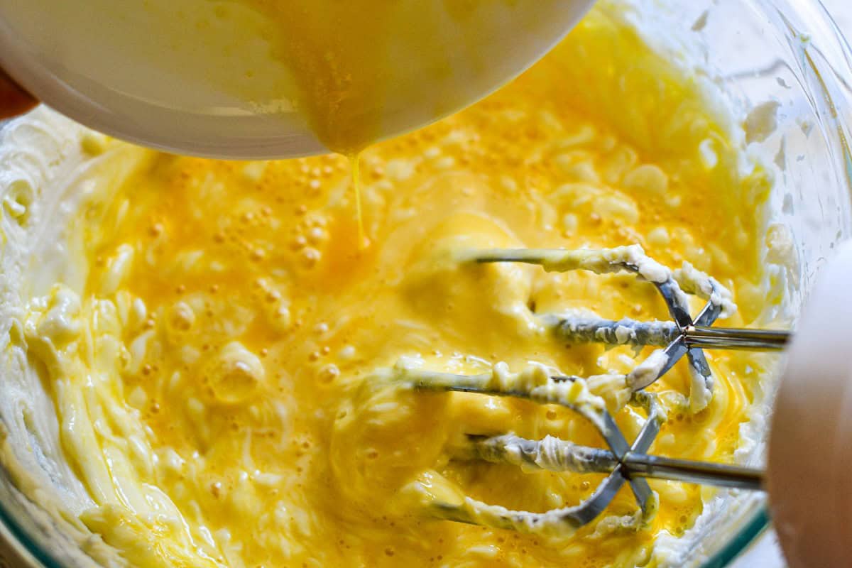 Beating Eggs for Cheesecake