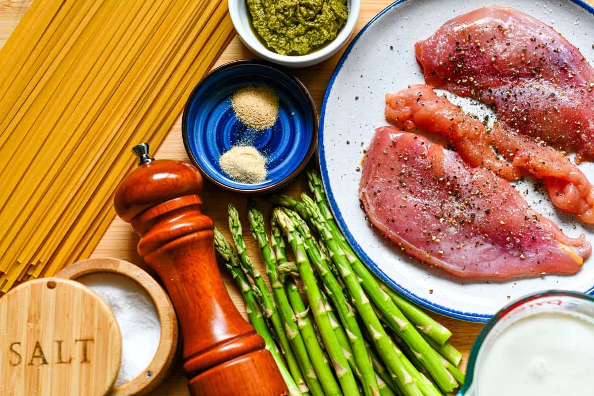 Pheasant Pesto Pasta Recipe Ingredients
