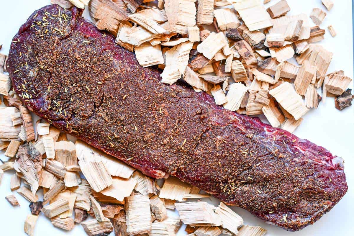 Deer Backstrap with Hickory Wood Chips